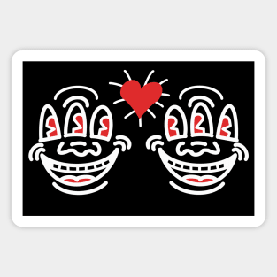 Love Is Funny (white) Magnet